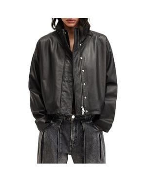 AllSaints Ryder Leather Jacket - Black