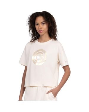 Starter Chicago Cubs Pastels Boxy Cropped T-Shirt - White