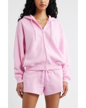 BP. Bubble Zip Hoodie - Pink