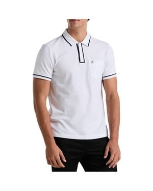 Original Penguin Earl Tipped Piqué Polo - White