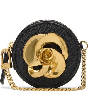 Ted Baker Abby Rose Circle Leather Clutch - Metallic