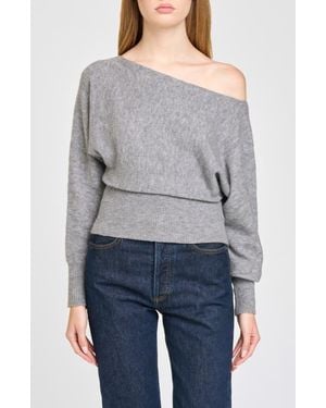 Wayf Annelisa Boatneck Sweater - Gray