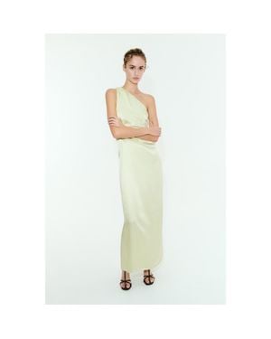 H&M One-Shoulder Viscose Dress - Green
