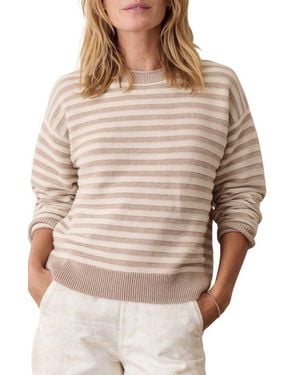 Marine Layer Suki Crewneck Sweater - Natural