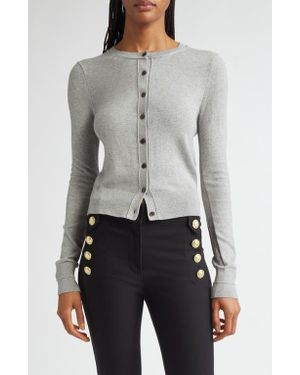 10 Crosby Derek Lam Thibeaut Cotton & Cashmere Cardigan - Gray