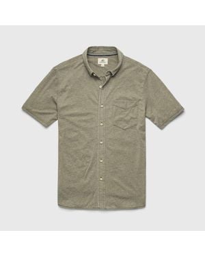 Surfside Supply Tony Burnout Knit Shirt - Green