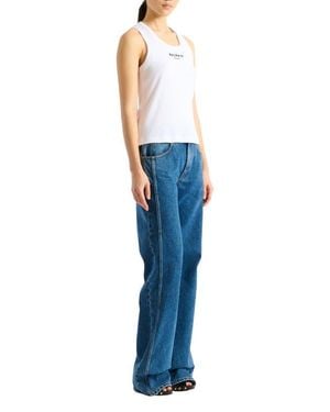 Balmain Paris Embroidered Vest Top - Blue