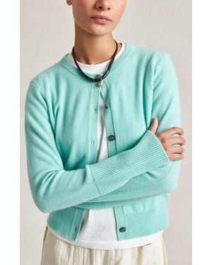 La Ligne Solid Lean Lines Cardigan - Green