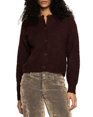 Sanctuary Bouclé Cardigan - Brown