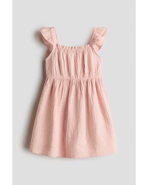 H&M Cotton Muslin Dress - Pink