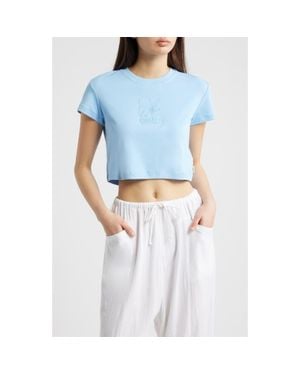 Rip Curl Pacific Coast Embroidered Baby Tee - Blue