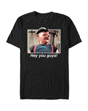 The Goonies Sloth Hey You Guys Photo Graphic T-Shirt - Black