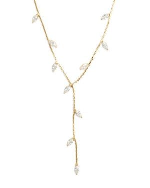 Nordstrom Marquise Cut Cubic Zirconia Y-Necklace - Blue