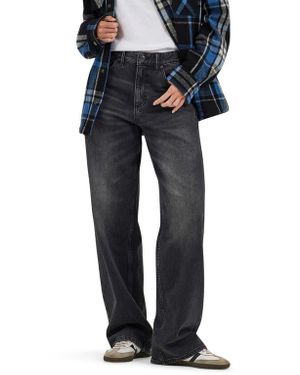Lee Jeans Rider Loose Straight Leg Jeans - Black