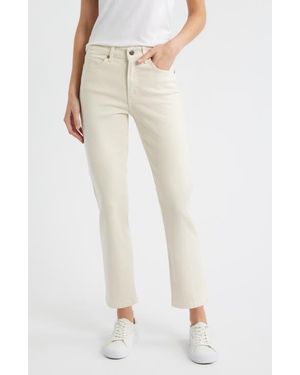 Mavi New York High Waist Straight Leg Crop Jeans - Natural