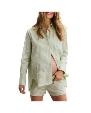 Hatch Collection The Classic Buttondown Maternity Shirt - Green