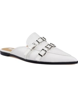 Zigi Roussih Pointed Toe Mule - White