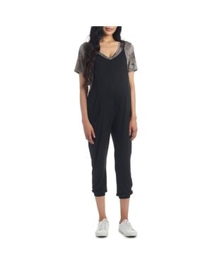 Everly Grey Brandi During & After Maternity/Nursing Romper - Blue