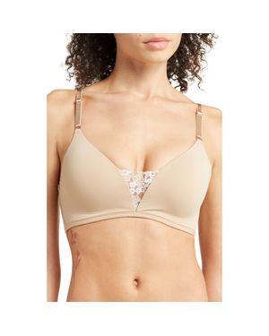 Skarlett Blue Entice Wireless Push-Up Bra - Natural