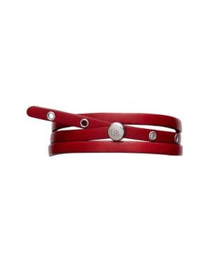 Degs & Sal Leather Wrap Bracelet - Red