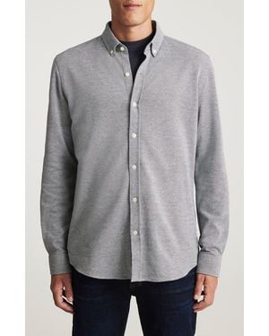 Mavi Total Cotton Blend Button-Up Shirt - Gray