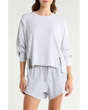 Free People Fp Movement All My Love Long Sleeve Rib T-Shirt - White