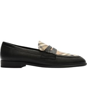 Burberry Opal Check Loafer - Black