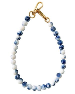 seree Beaded Bag Charm - Blue