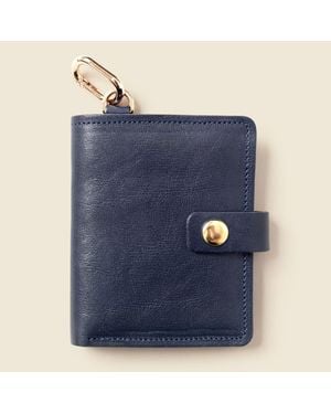 Casupo Wallet With Snap And Key Ring - Blue