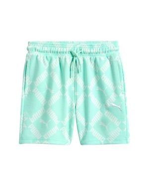 PUMA Kids' Club Pack Logo Print Shorts - Green