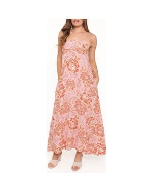 Petal & Pup Kahlie Floral Maxi Dress - Pink
