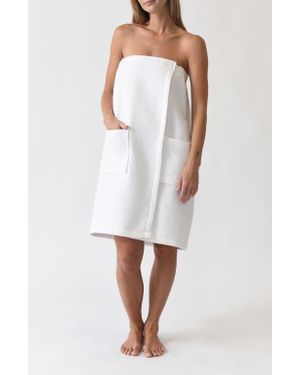 Cozy Earth Waffle Terry Wrap - White