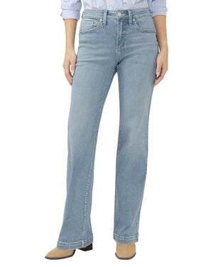Silver Jeans Co. Avery Curvy Relaxed Straight Leg Trouser Jeans - Blue