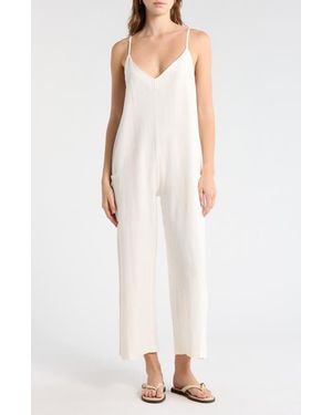 Billabong Day To Day Cotton & Linen Blend Romper - White