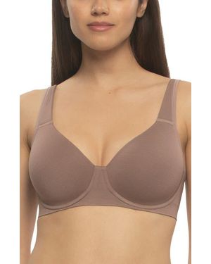 Felina Utopia Underwire Full Coverage Contour Bra - Brown