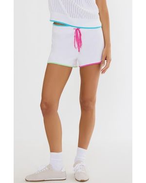 Beach Riot Balboa Tie Waist Shorts - White