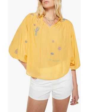 Mother The Breeze Yoke Top - Yellow