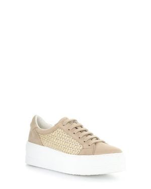 Bos. & Co. Mera Lace-Up Platform Sneaker - White