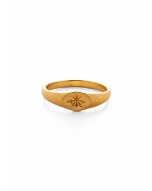 Monica Vinader Guiding Star Signet Ring - Orange