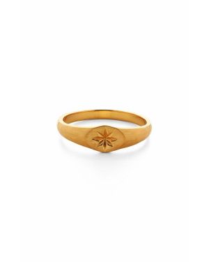 Monica Vinader Guiding Star Signet Ring - Orange