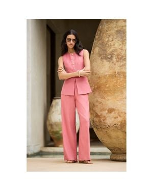 Nordstrom Linen Blend Drawstring Pants - White