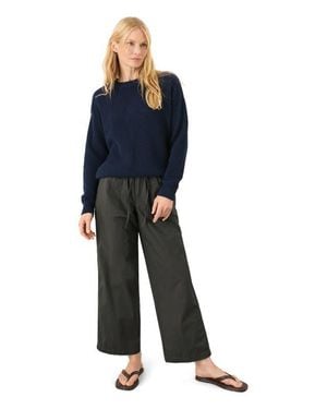 Pact Organic Cotton Stretch Poplin Wide Leg Pant - Black