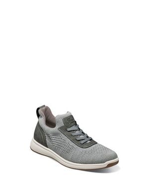Florsheim Kids' Satellite Knit Slip-On Sneaker - White