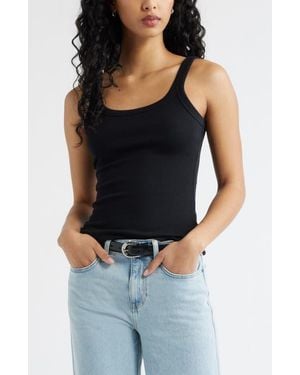 Open Edit Rib Camisole - Black