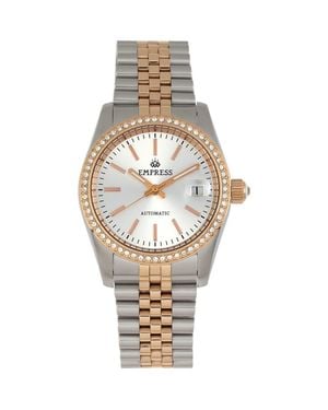 Empress Constance Automatic Bracelet Watch With Date - Metallic