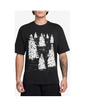 Nike Holiday Cotton Graphic T-Shirt - Black