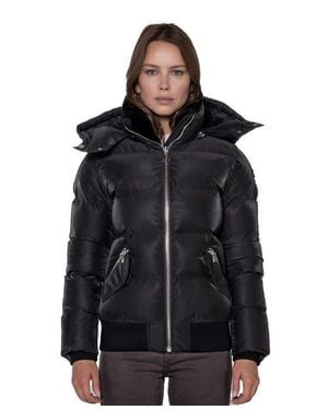 Woodpecker Woody Bomber Quilted Coat - Black