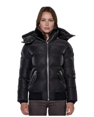 Woodpecker Woody Bomber Quilted Coat - Black