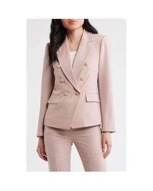 Tahari Double Breasted Blazer - Pink