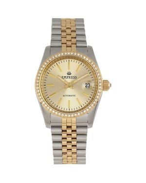Empress Constance Automatic Bracelet Watch With Date - Metallic